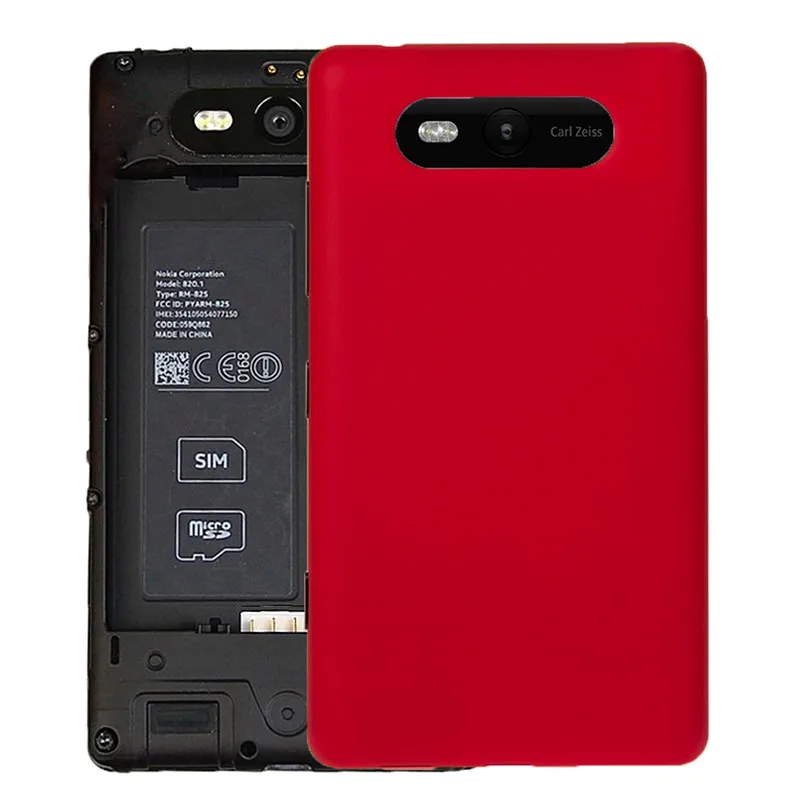 Одноцветный аккумулятор NFC задняя крышка для Nokia Lumia 820|Корпусы и рамки мобильных