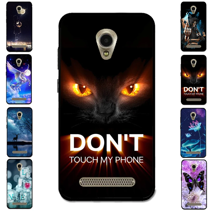 Чехол для Prestigio Wize YA3 PSP3416 Don't Touch My phone Animal Gold Eyes чехол Y3 PSP3406DUO|Бамперы| |
