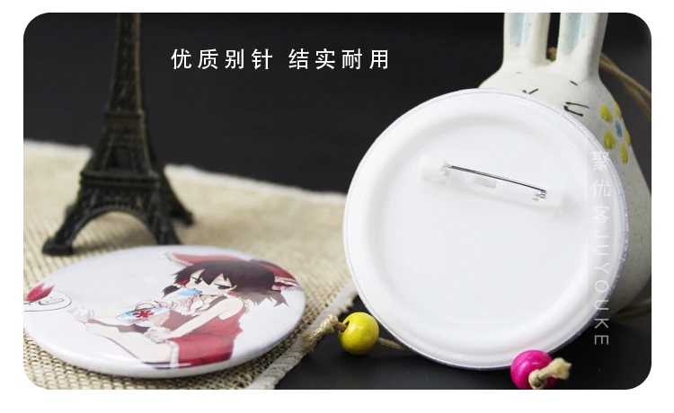 Аниме Touhou проект значок косплея японский мультфильм проект Shrine Maiden металлическая фигурка Konpaku Youmu броши на булавке
