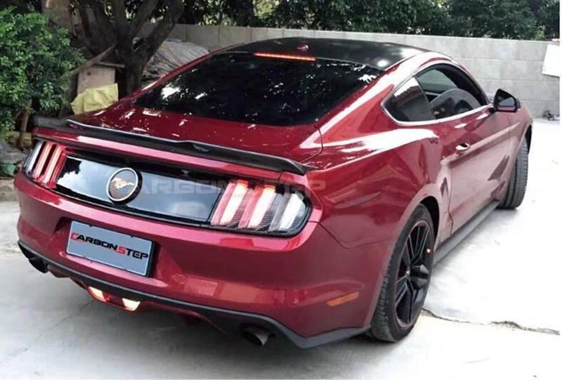 Для Ford Mustang ABS Пластиковый материал спойлер заднего багажника крыла 2015 2016 2017 авто