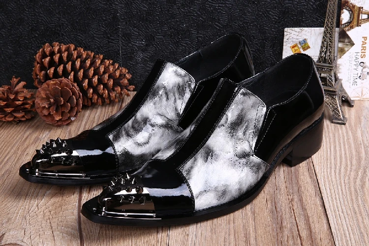 2017 кожаные туфли на высоком каблуке в британском стиле железная женская обувь