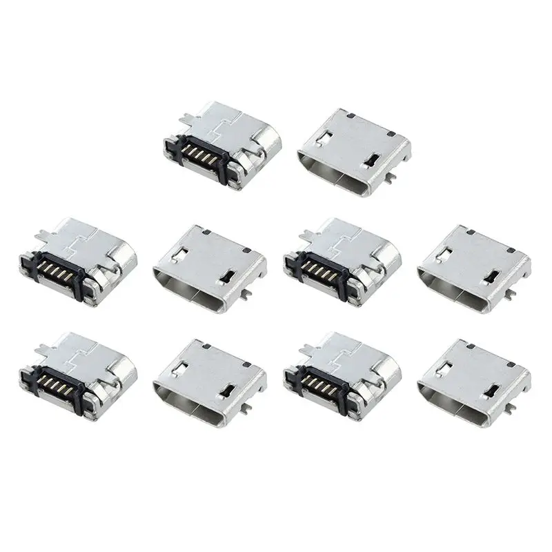 10 шт. запасные части B Micro USB Гнездо разъем порт широко используется для телефона