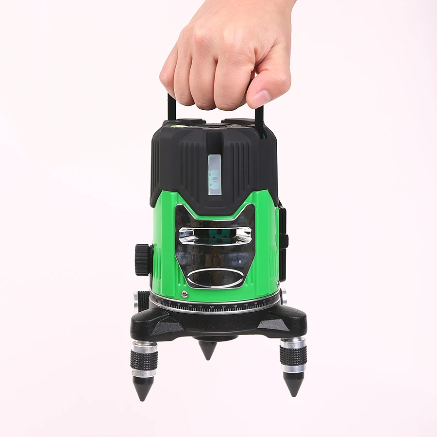 Borka self leveling laser level green 5 lines 3 2 360 degree rotary cross line nivel beam | Инструменты