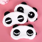 3 вида стилей для заботы о здоровье милое лицо белая маска глаза панды тени для век затенение сна хлопковые очки маска для сна