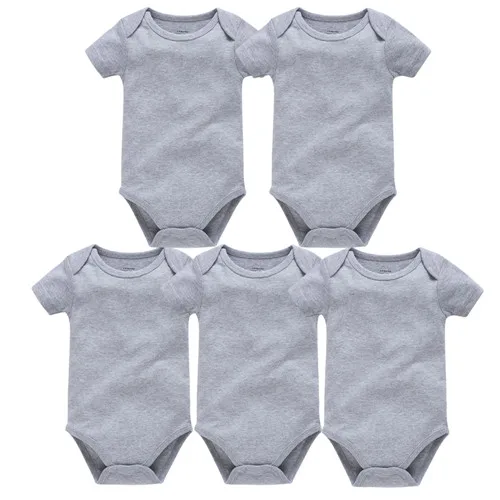 3PCS/lot 5PCS/lot 7PCS/lot 8PCS/lot Baby Boy Girl Clothes Short Sleeve Cotton Solid Baby Jumpsuit roupa de bebes Unisex Bodysuit - Цвет: 5HY2212
