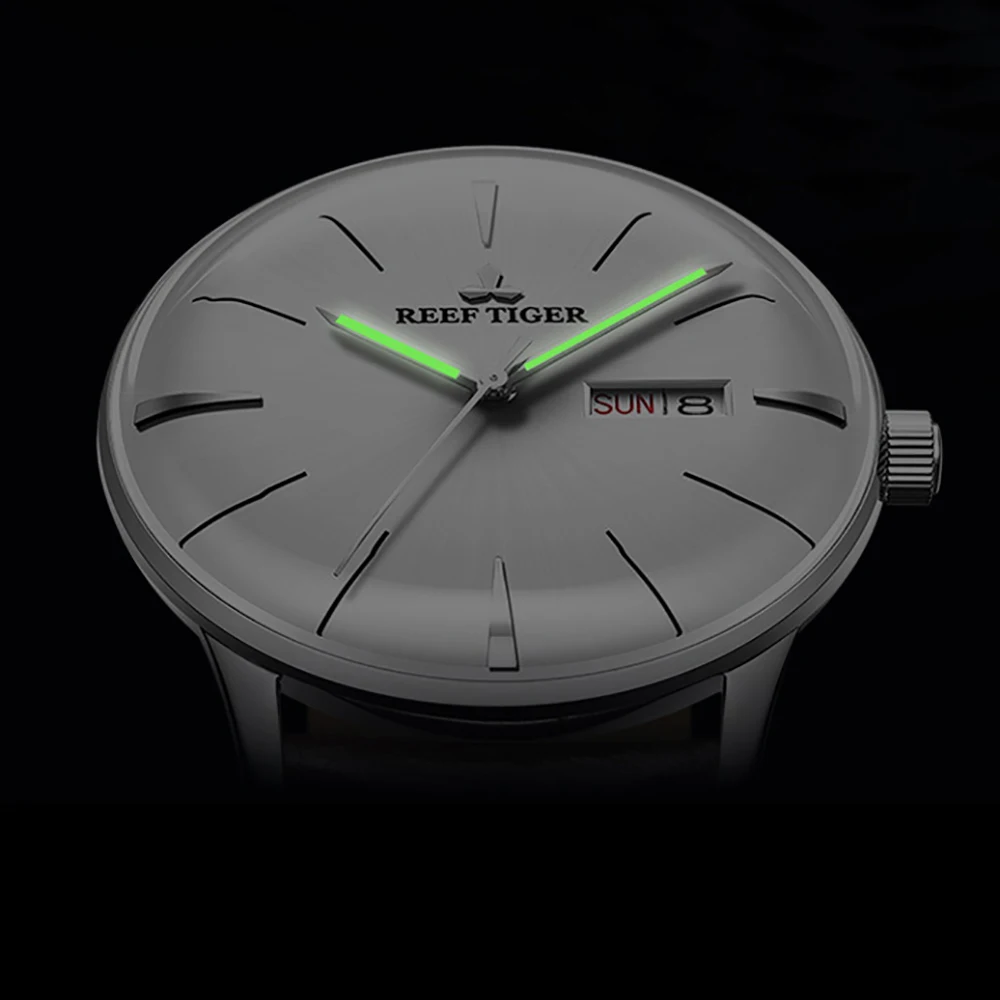 Мужские классические часы на ремешке из натуральной кожи RGA8238 | Наручные