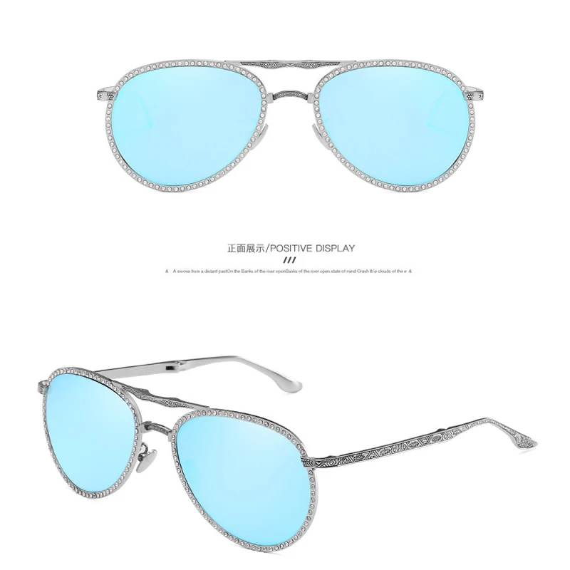 Модные Овальные Солнцезащитные очки со стразами женские солнцезащитные для