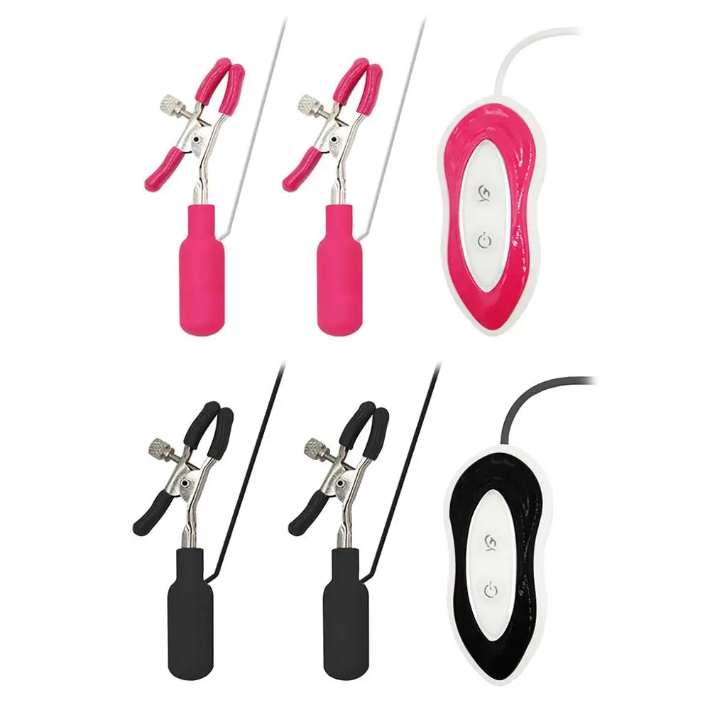 Зажимы для сосков вибрационные зажимы груди Стимулятор Проводные Вибраторы с