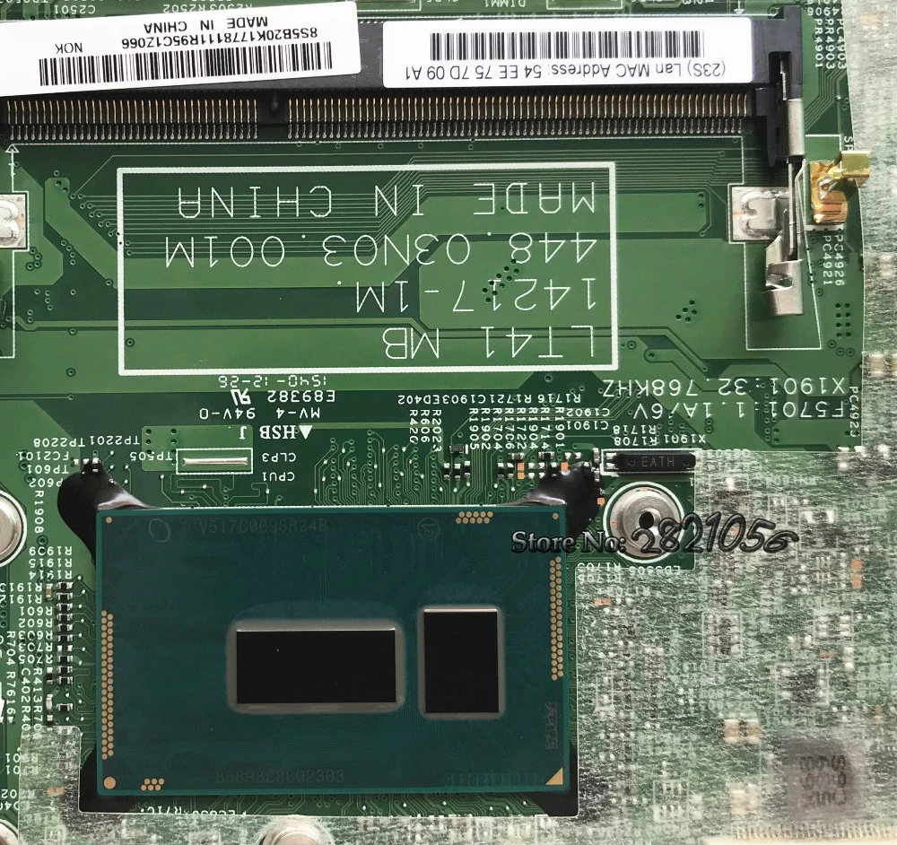 Новинка 5B20K17781 для LENOVO YOGA 500-14IBD Flex3-1470 448.03n02.001m материнская плата ноутбука с SR24B Pentium