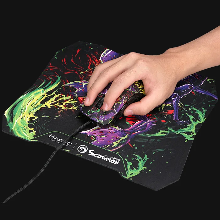 MARVO G932 + G20 игровая мышь комбо 7 цветов подсветка проводная эргономичная USB и Коврик