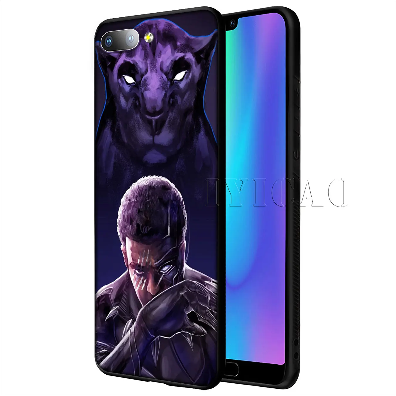 IYICAO Черная пантера Marvel Мягкий силиконовый чехол для Huawei Y9 Y7 Y6 Prime 2019 Honor 20 8C 8X 8 9 9X 10