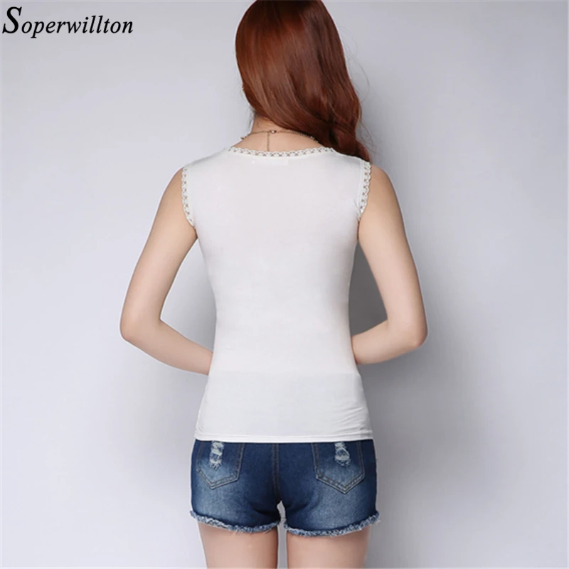 Женская блузка Soperwillton 2018 летняя женская рубашка кружевные винтажные белые топы