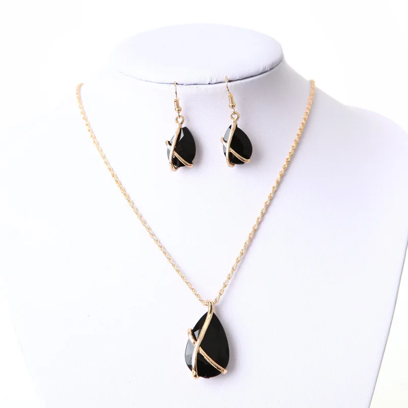 Панк 2020 Новое модное ожерелье в форме капли воды/хрустальное свадебное для