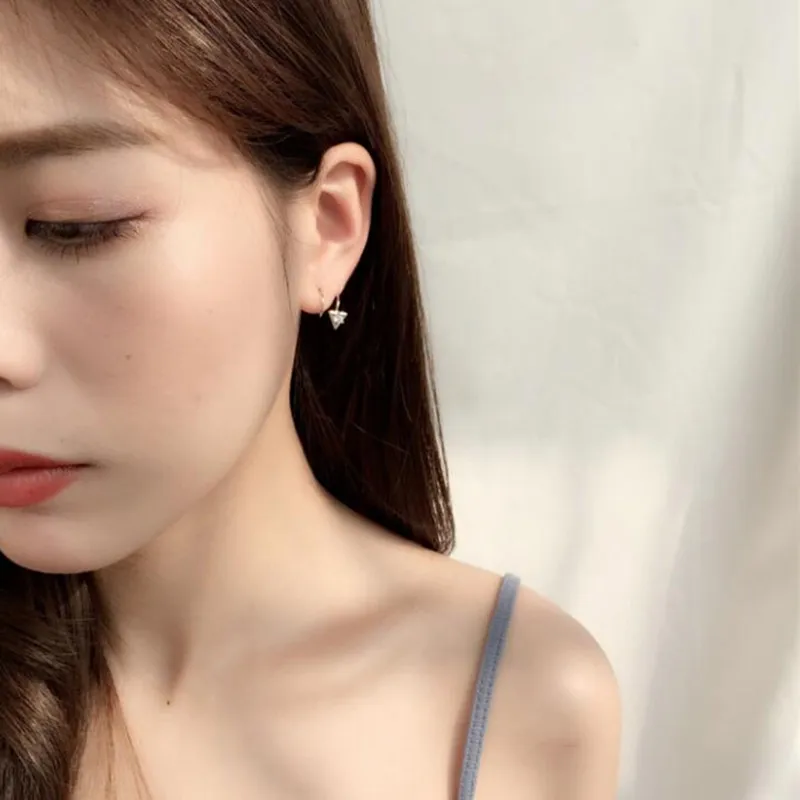 EM099 Fashion Personality Spring Spiral Double Layer Stud Earring Women Girl Silver Plated Jewelry Wholesale | Украшения и