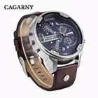 Часы мужские кварцевые классические, люксовые брендовые водонепроницаемые спортивные с кожаным ремешком, с датой