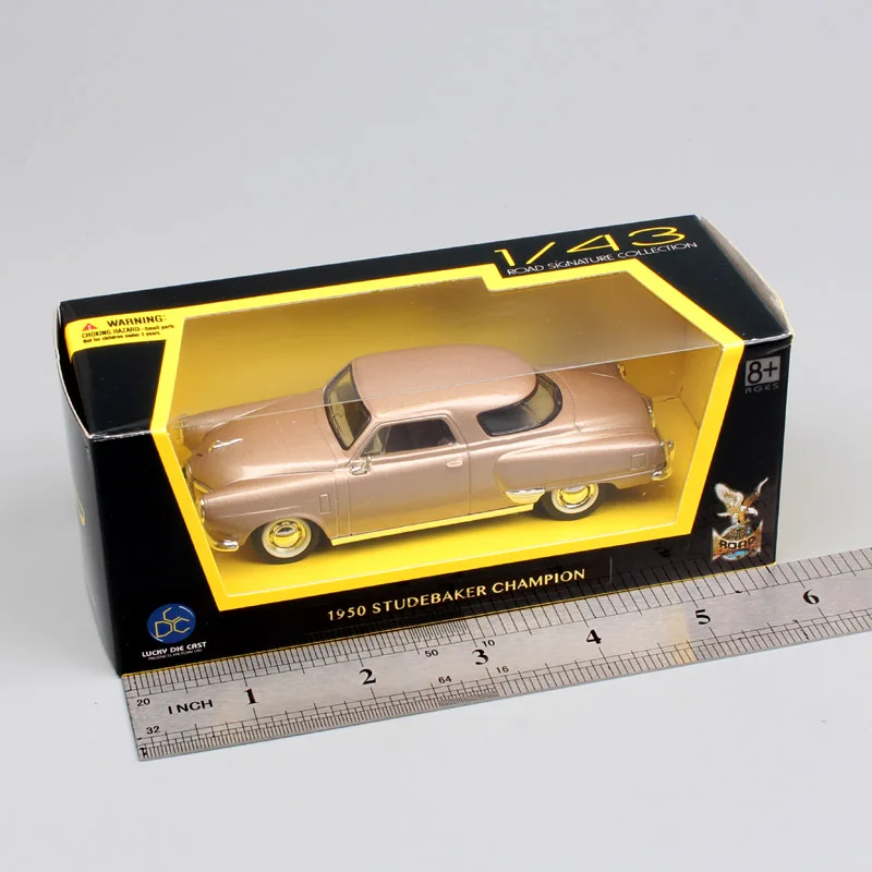 1 43 весы Yat Ming маленький размер 1950 STUDEBAKER Чемпион седан thumbnails minicars автомобильные металлические Литые автомобили для мальчиков золото