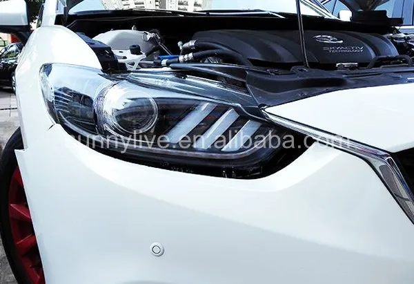 Для MAZDA 6 ATENZA светодиодный прожектор объектив передняя фара LD | Автомобили и