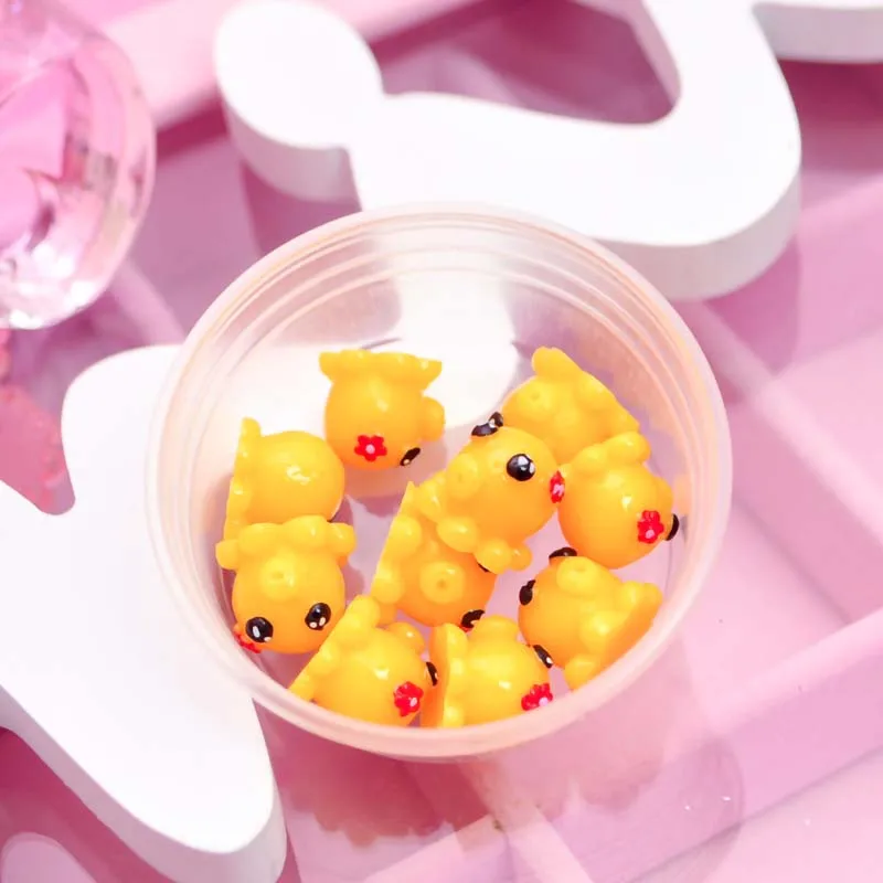 Новинка; 10 шт./кор. Slime Игрушка-подвеска смолы утка принадлежности дополнение наполнитель муку пушистой облако ясно слизи поделки своими руками добавки для шлама