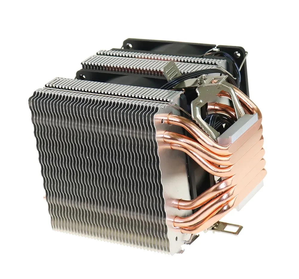 Тихий радиатор ЦП 90 мм светодиодный вентилятор 3Pin охлаждающий для 2/4/6 тепловых