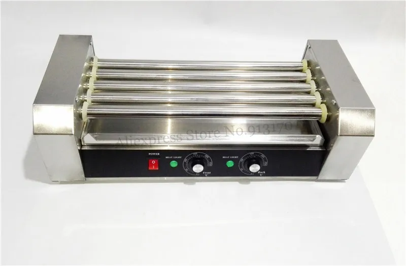 commercial hot dog 5 roller grilling machine sausage roaster with five rollers 1000w low noise ce free global shipping