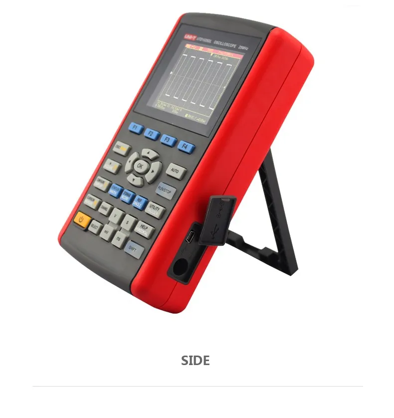 UNI-T UTD1025DL портативные цифровые осциллографы для хранения 2CH Scopemeter Scope meter 7 дюймовые Широкоформатные ЖК-дисплеи USB интерфейс