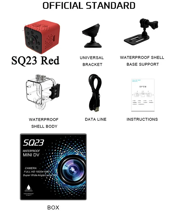 SQ23 Red SQ11 SQ12 SQ13 SQ23 HD мини-камера микро камера Espia Oculta Wifi беспроводной маленький IP велосипед DVR видео Поддержка Скрытая TF карта - Цвет: SQ23 Red