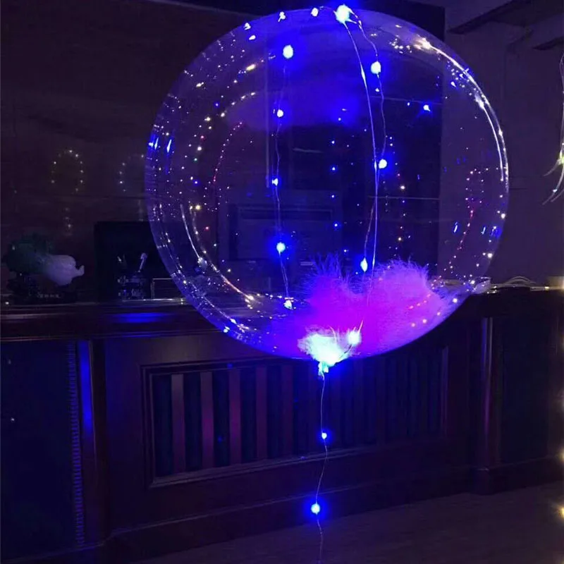 Светодиодный шар 30 светодиодный 3 м струнный пузырьковый Прозрачный Красочный