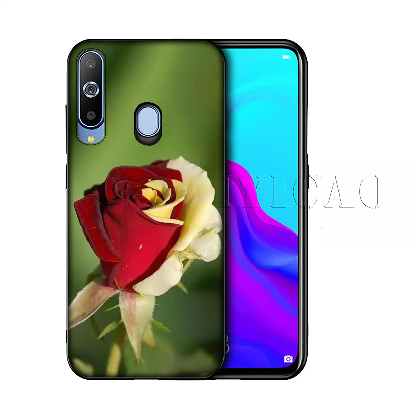 IYICAO цветок Мягкий силиконовый чехол для samsung Galaxy A10 A30 A40 A50 A70 M10 M20 M30 крышка |