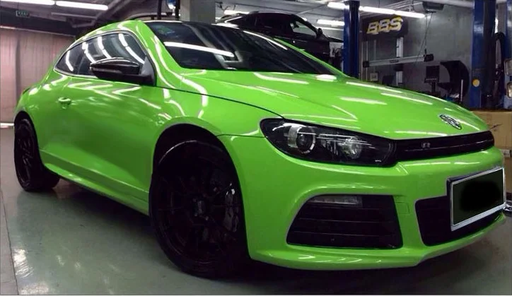 

400mmx1520mm Glossy green vinyl Auto Car Styling Car and motorcycle sticker Vinyl Wrap Film Air Release Sticker Decal Sheet