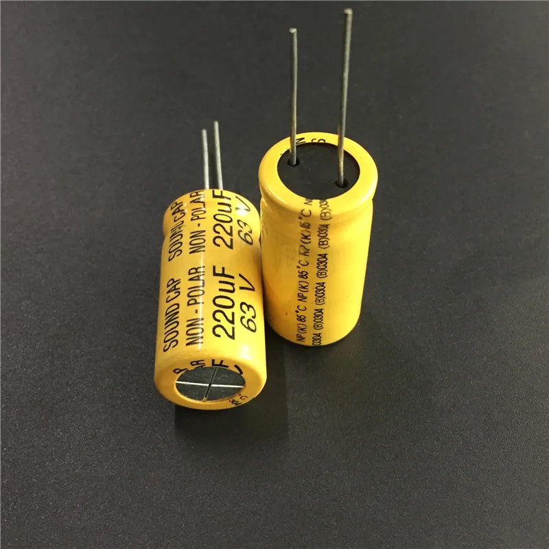 5 шт. 220 мкФ 63V звуковая крышка NP 16x30 мм 63V220uF биполярная алюминиевая