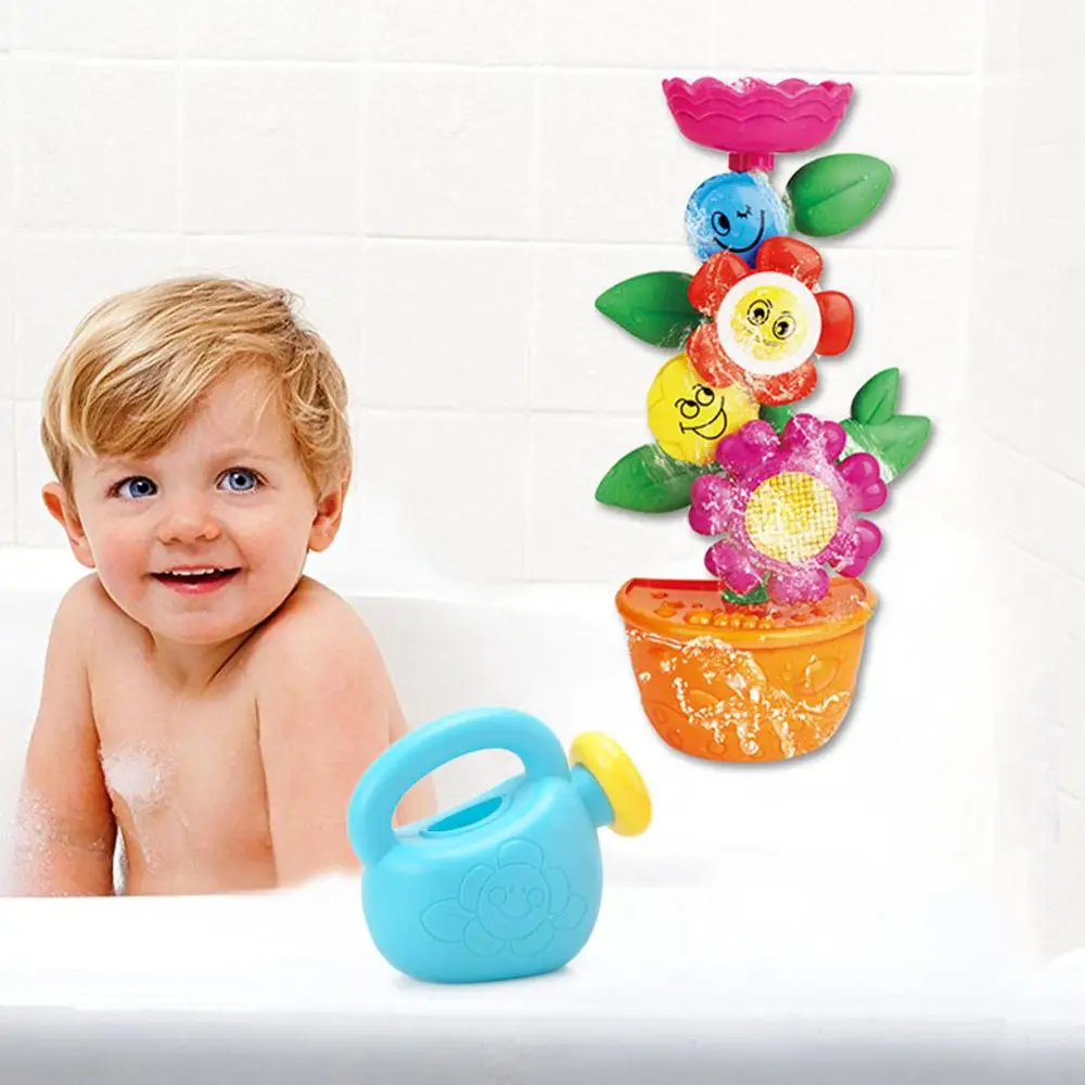 WISHTIME Baby водопад цветок Ванна игрушка комнатные растения вода станция два