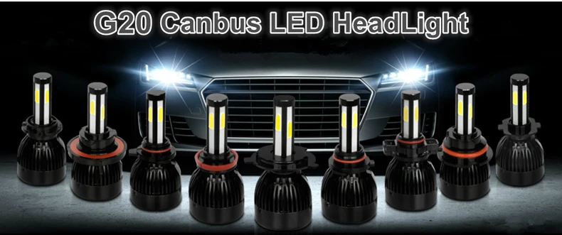 YHKOMS D1S D2S D3S D4S светодиодный H4 авто светодиодный светильник H8 H11 9005 HB3 9006 HB4 H1 H3 880 881 H27 Автомобильные фары Canbus светодиодный фар 6000K