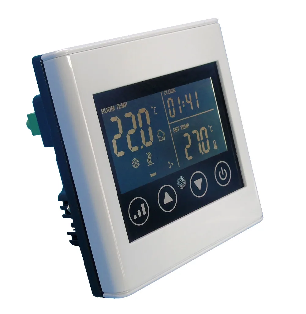 

110~240VAC heat,cool mode fan coil room thermostat with timing