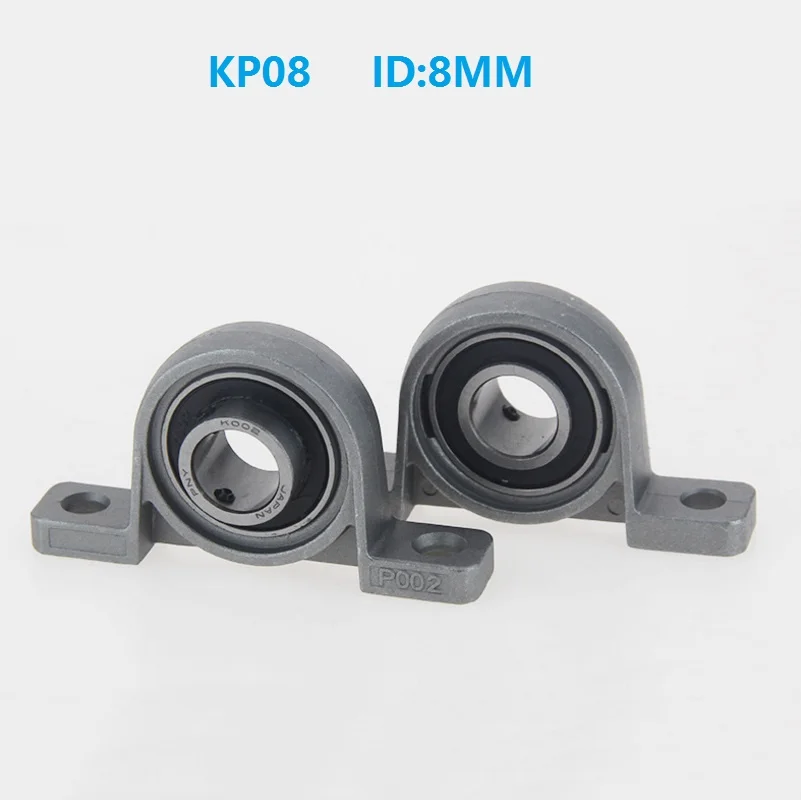 100 шт./лот KP08 8 мм Диаметр отверстия P08 подшипник из цинкового сплава опорный блок