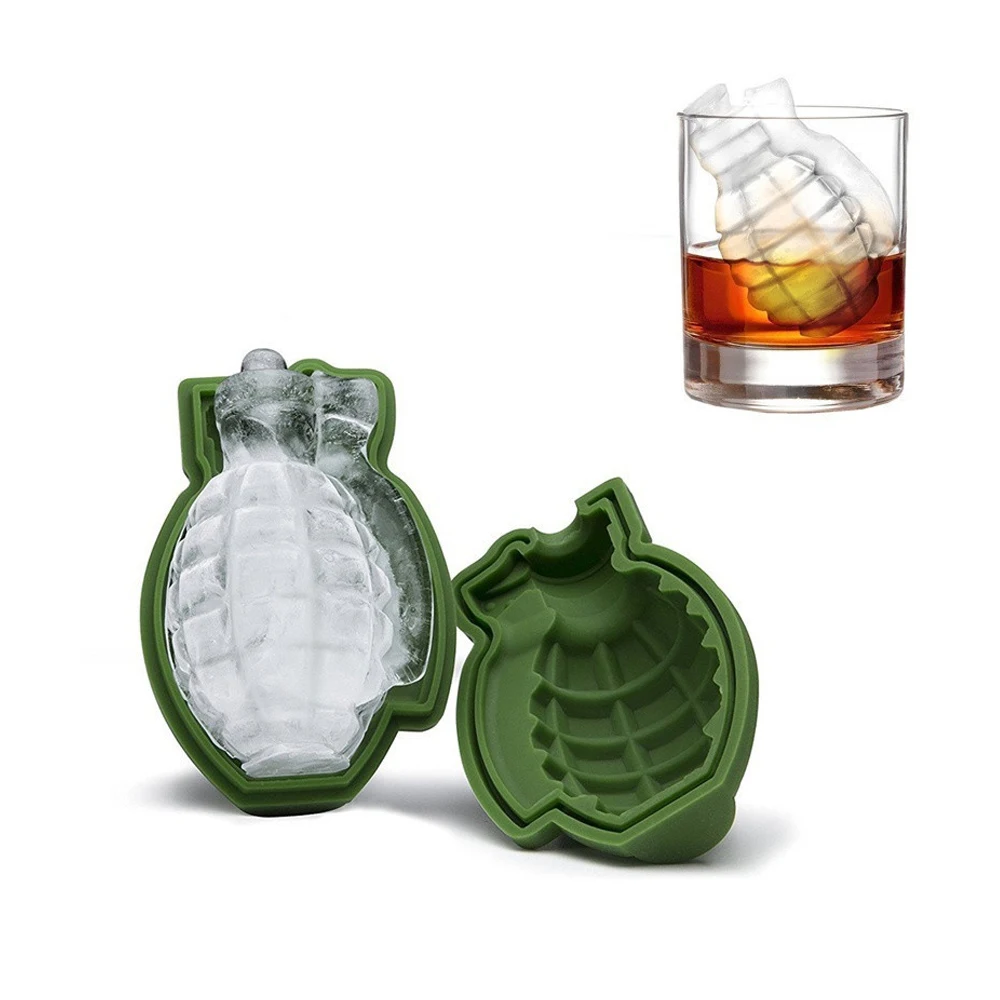 3D граната форма льда эскимо плесень Мороженое Лолли Maker Party напитки силиконовые лотки Формы Кухня Бар Инструмент мужские подарок