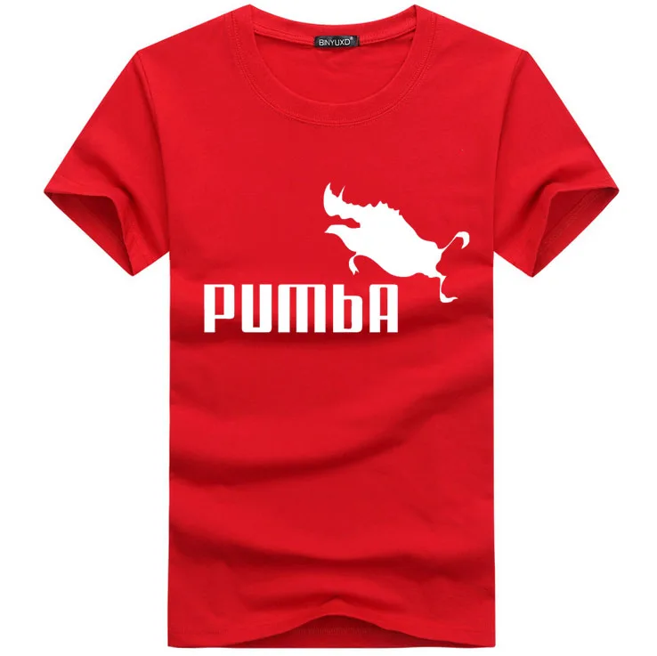 2019 funny tee cute t shirts homme Pumba men short sleeves cotton tops cool shirt summer jersey costume Fashion t-shirt | Мужская одежда