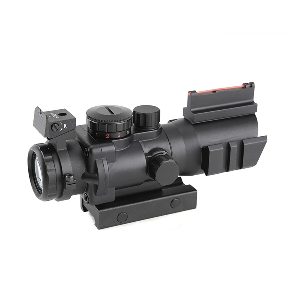 Оптический Прицел Acog 4x32 тактический прицел с красной точкой для охотничьей