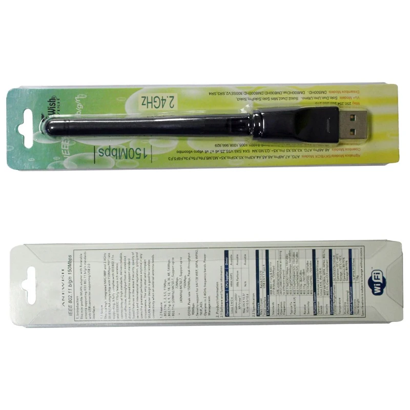 Usb wifi dongle 150 Мбит/с USB2.0 Ralink Rt5370 WiFi адаптер Беспроводная Антенна для Mag250 Mag 250 254 256 Htv