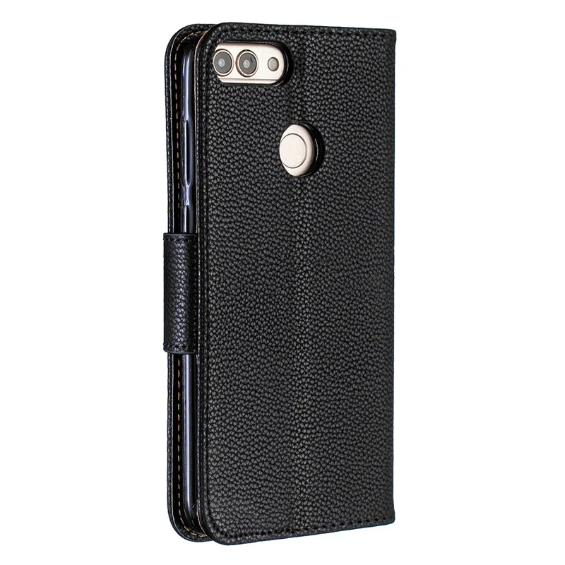 huawei p smart case on for fundas huawei p smart psmart fig lx1 cover capa solid color wallet flip leather phone case coque free global shipping