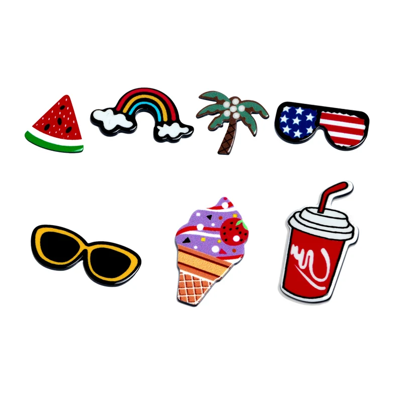20Pcs Acrylic Style Decoration Crafts Cabochon Flatback Embellishments For Scrapbooking Kawaii DIY Accessories | Дом и сад