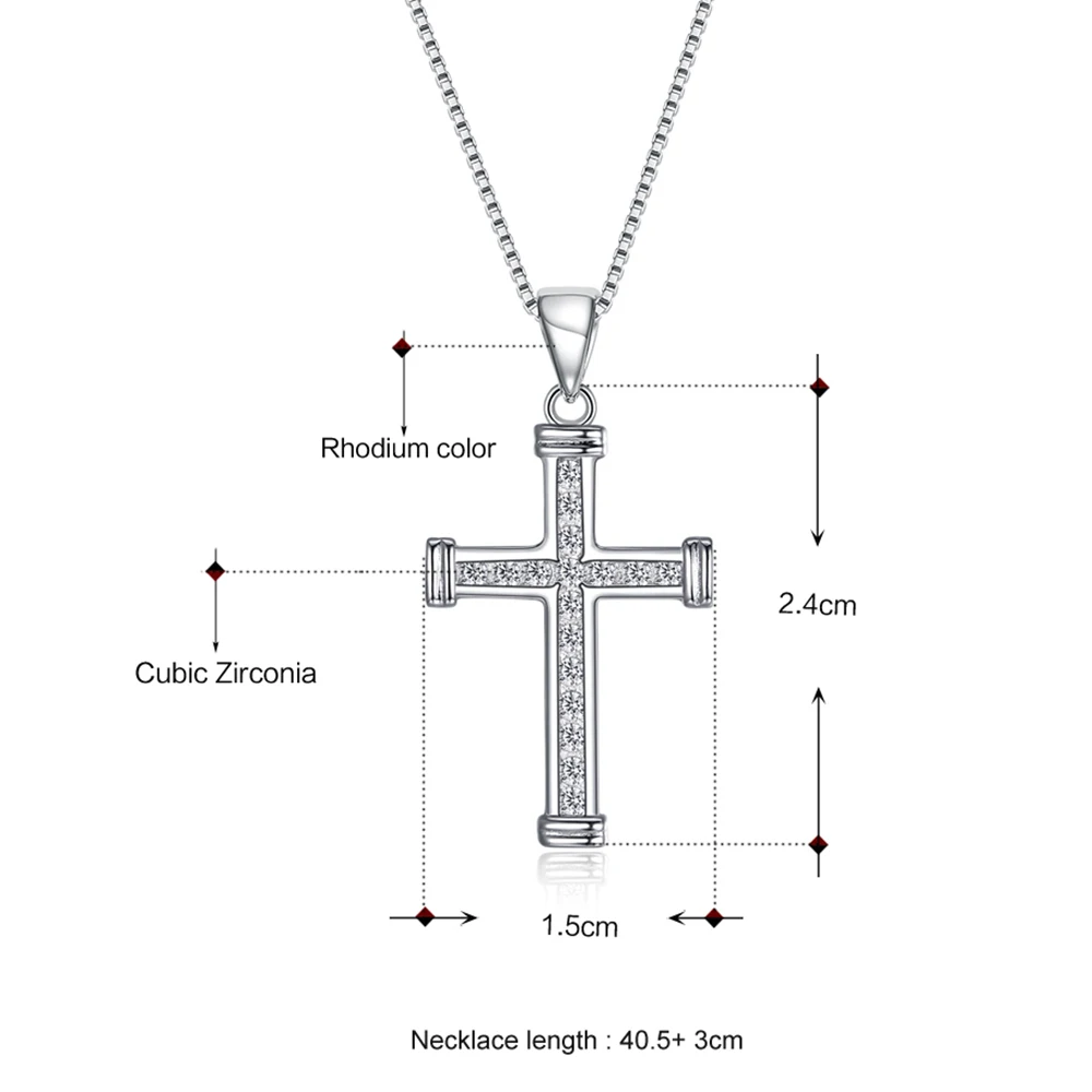 

Christian cross design sterling silver pendant fast shipping necklace top quality jewelry suspension classic 925 silver pendants