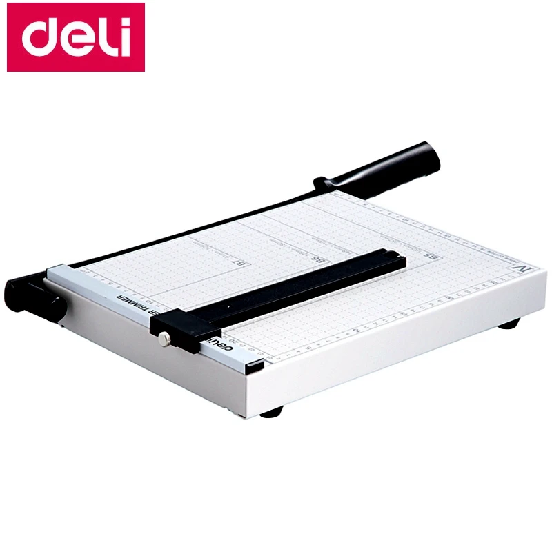 Deli 8014 ручной триммер для бумаги размером 300x250 мм (12 &quotx 10&quot) Большой с резаком |