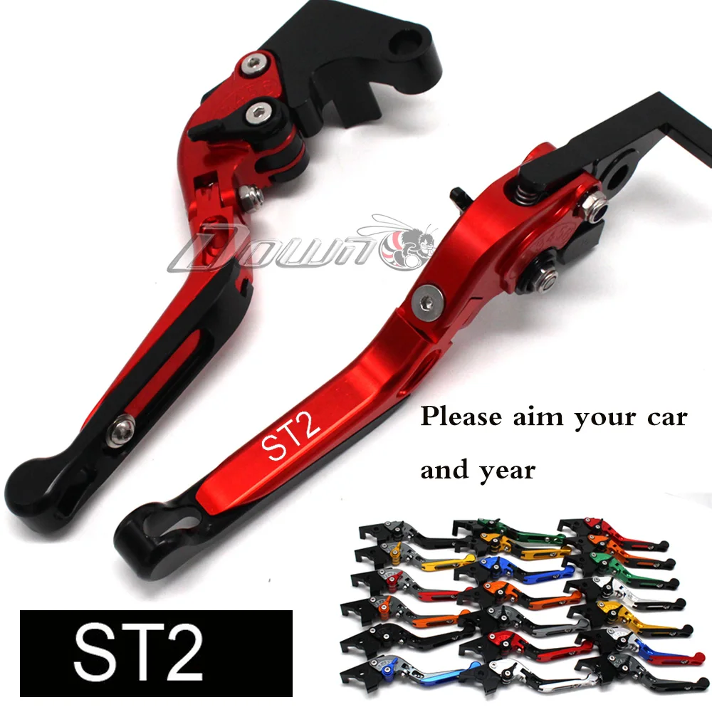 

Motorcycle Folding Extendable CNC Moto Adjustable Clutch Brake Levers For Ducati ST2 ST 2 1998-2003
