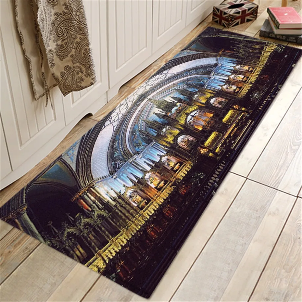 Ковер детская комната 40X120 см ковры для гостиной Notre Dame de Paris узор Площадь флис