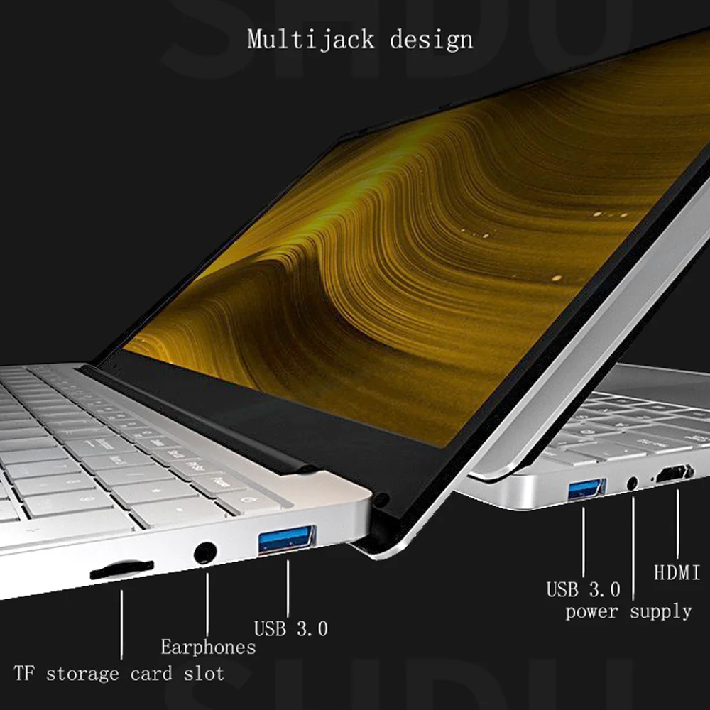 Core i3 ультра-тонкий лаптоп 15,6 дюймов Экран 1920*1080 Дисплей пикселей 8 ГБ+ 1 ТБ/512/256/128/64 жесткий диск игровой Тетрадь Windows10 ОС