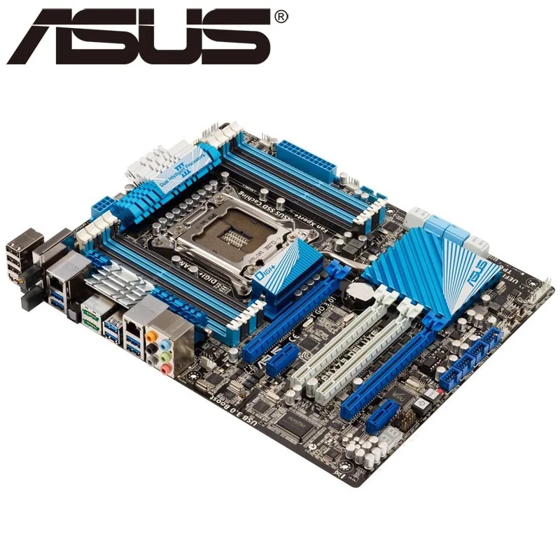 Asus P9X79 Deluxe материнская плата для настольного компьютера X79 сокет LGA 2011 Core i7 DDR3 64 Гб
