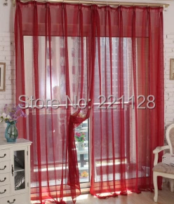 Краткое современное качество сплошной цвет белья вуаль занавес многоцветный