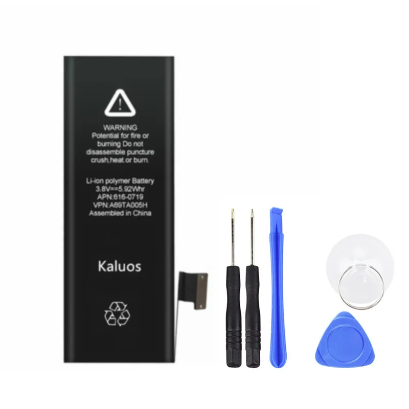 2 шт. Высококачественный аккумулятор Kaluos 1440 мАч для Apple iphone 5 с комплектами