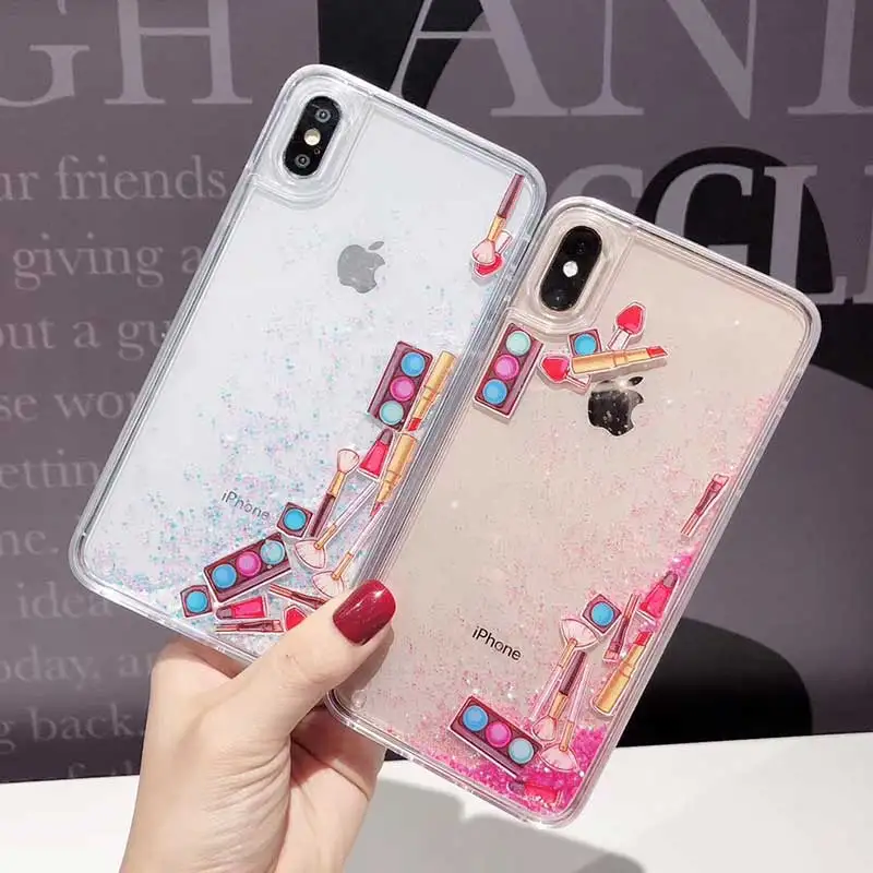 Чехол с динамической жидкостью для iPhone X XS Max XR 6S 6 7 8 Plus|Бамперы| |