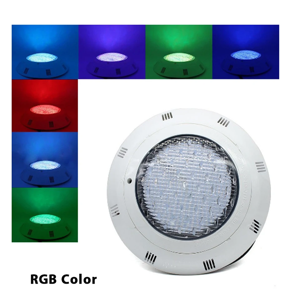 Подводный разноцветный RGB фонарь для бассейна 24 светодиода 12 В Вт +